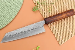Couteau bunka 17,5cm japonais artisanal Yuzo Enju Damas 440C