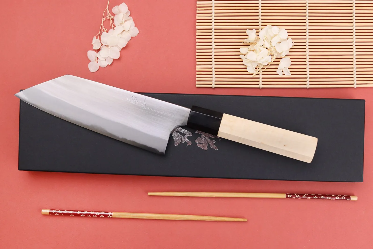 Couteau bunka 16,5cm japonais artisanal Naoki Mazaki WS2 poli