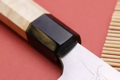 Couteau bunka 16,5cm japonais artisanal Naoki Mazaki WS2 poli