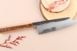 Couteau bunka 18cm japonais artisanal Hado Sumi B1D manche en cerisier