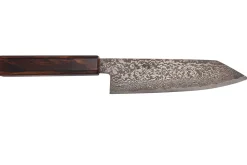 Couteau bunka 18cm japonais artisanal Nakamura Kaishin Ginsan Black Damas