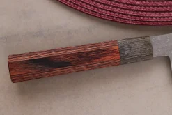 Couteau bunka 17cm japonais artisanal Hado Shiosai VG10 manche bois de pakka