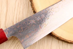 Couteau bunka 16,5cm japonais artisanal Takeshi Saji VG10 Rainbow