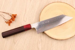 Couteau bunka 16,5cm japonais artisanal Takeshi Saji VG10 Rainbow