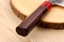Couteau bunka 16,5cm japonais artisanal Takeshi Saji VG10 Rainbow