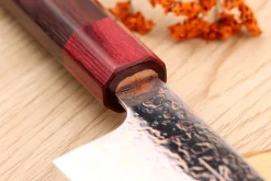 Couteau bunka 16,5cm japonais artisanal Takeshi Saji VG10 Rainbow