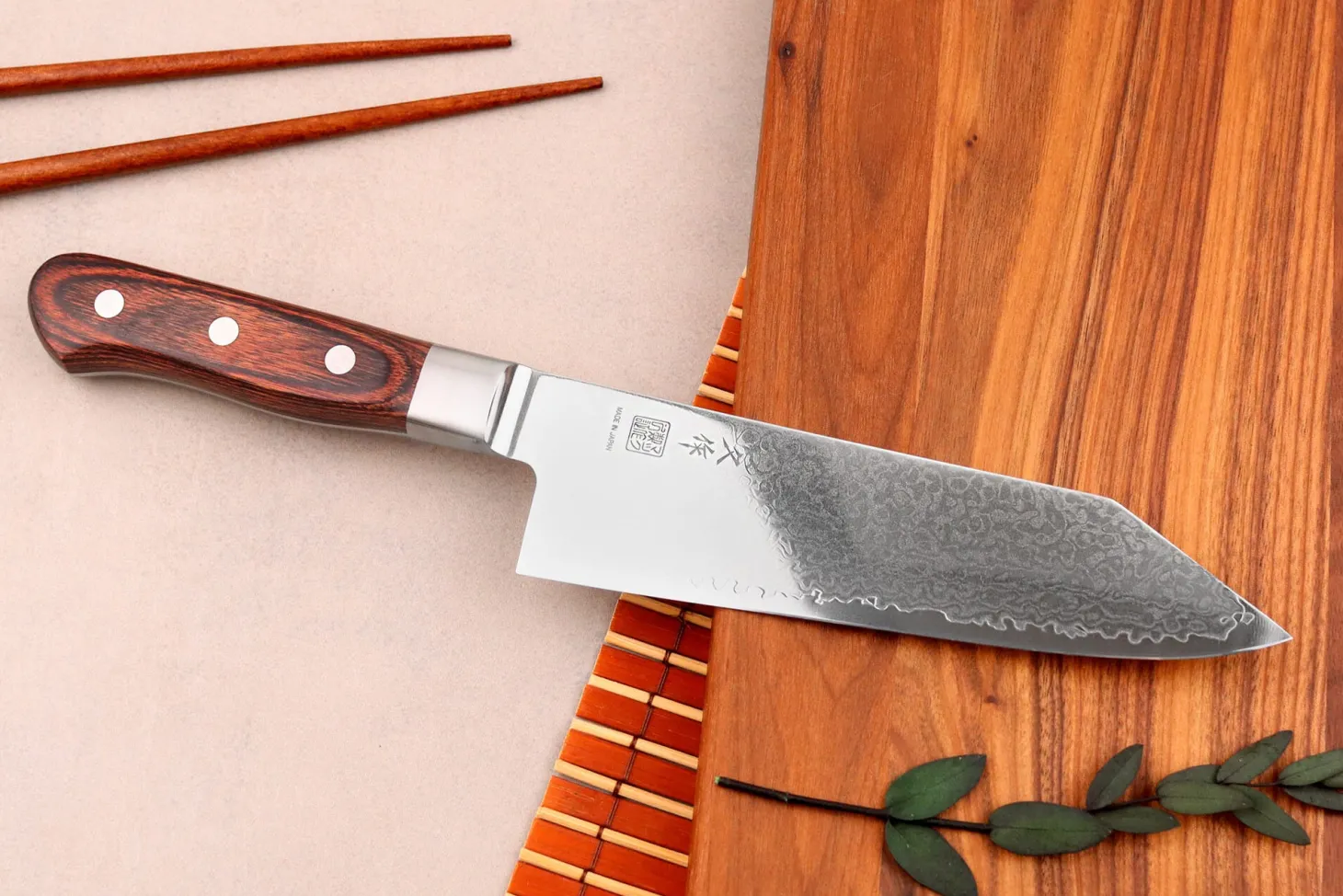 Couteau bunka 16,5cm japonais MAC Damas 45 couches 60th anniversary - Édition limitée