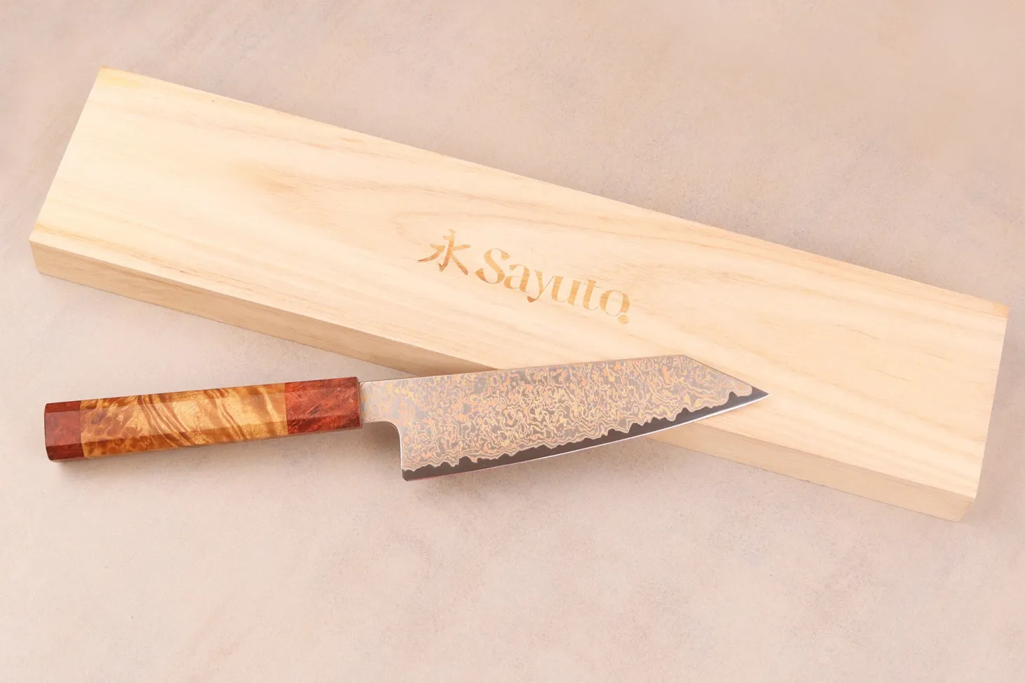 Couteau bunka 16,5cm Sayuto Érable Damas 12Cr