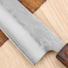 Couteau bunka japonais artisanal Wusaki Yoshi G3 chêne 17cm