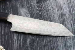 Couteau bunka japonais artisanal Takeshi Saji R2 Damas 18cm