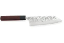 Couteau bunka japonais artisanal martelé Yu Kurosaki Shizuku 17cm acier SG2