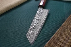 Couteau bunka japonais artisanal Yoshimi Kato 16.5cm SG2 Damascus