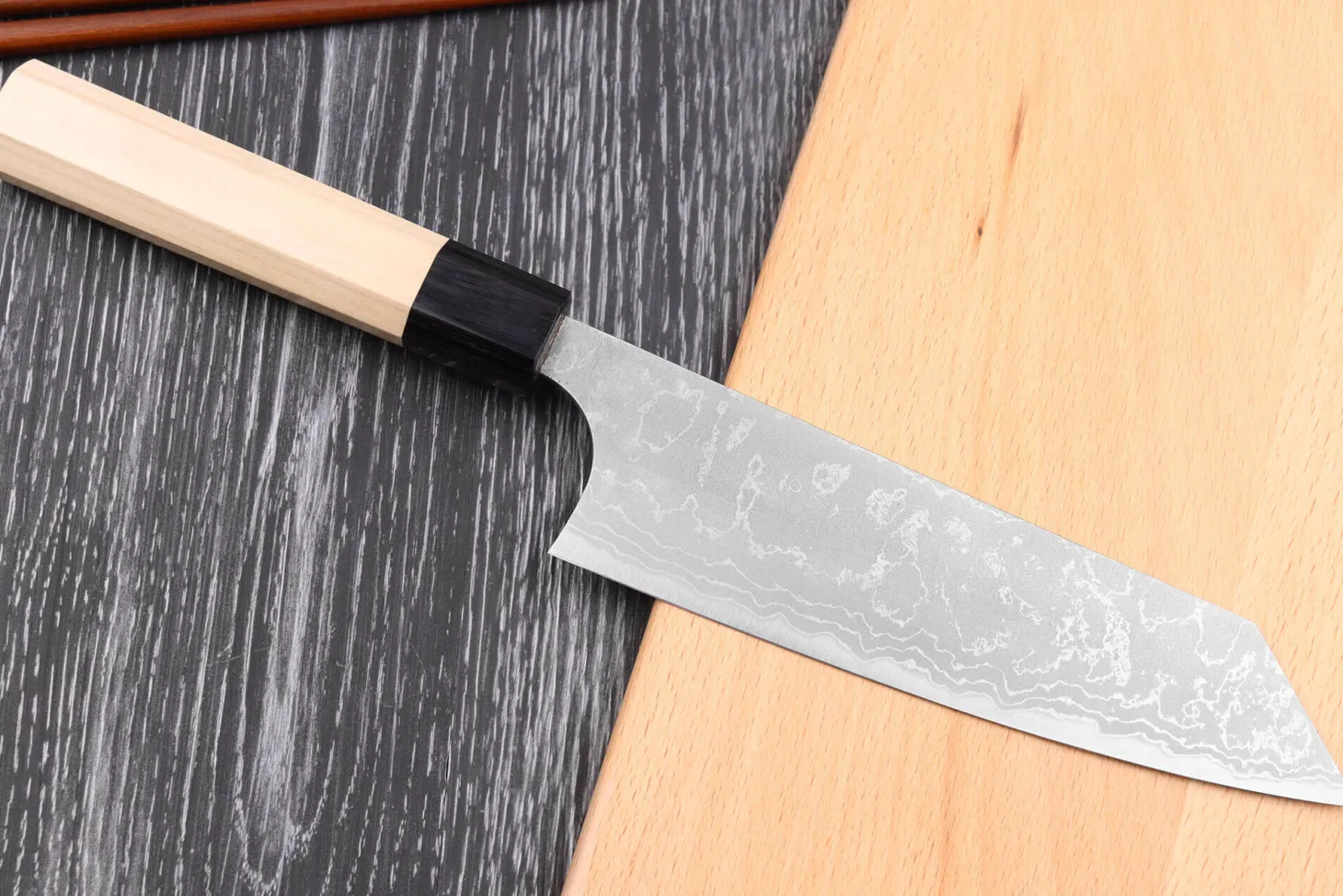Couteau bunka japonais artisanal Masakage Shimo 17cm Shirogami
