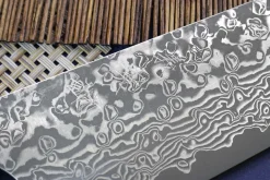 Couteau bunka japonais artisanal Yoshimi Kato 16,5cm VG10 Nickel Damascus cerisier