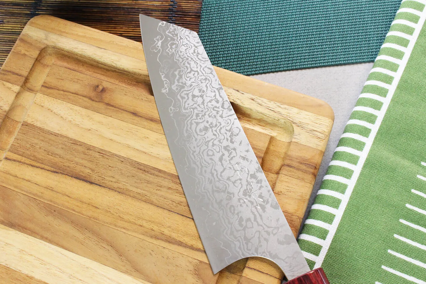 Couteau bunka japonais artisanal Masakage Kiri 17cm damas 49 couches