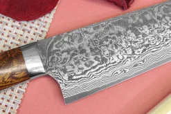 Couteau bunka japonais Takeshi Saji R2 Damas Mosaïque 18cm