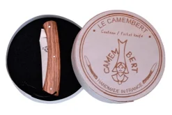 Couteau Camembert Sauveterre artisanal plein manche olivier 11cm