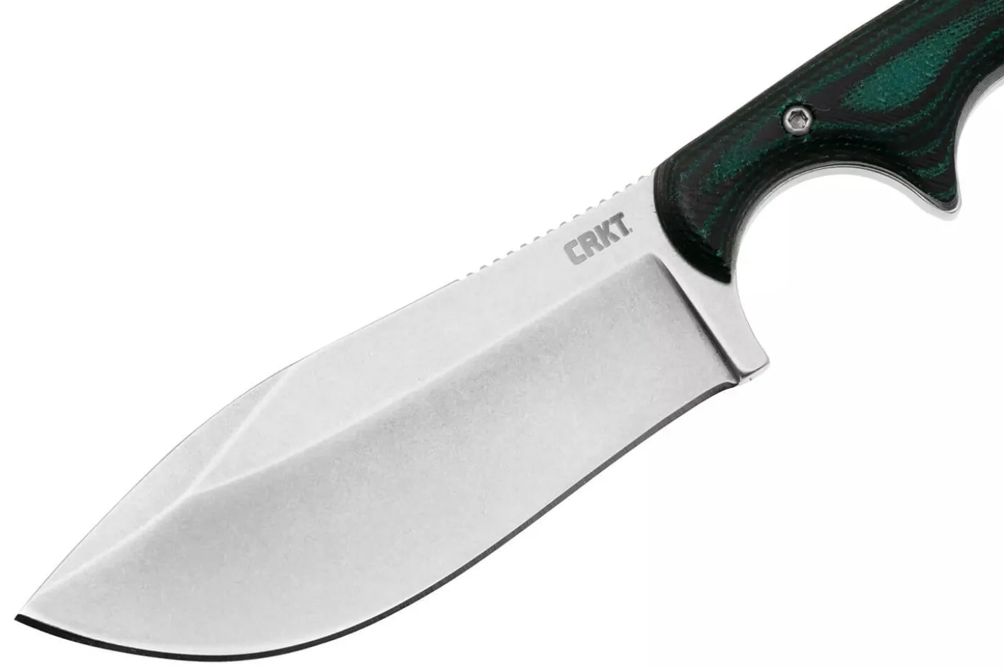Couteau CRKT Minimalist Nessmuk 2376.CR lame 7,3cm manche en micarta vert + étui