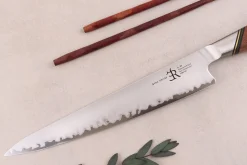 Couteau à découper 20,5cm Ryda Knives A-30 San Maï et manche en noyer