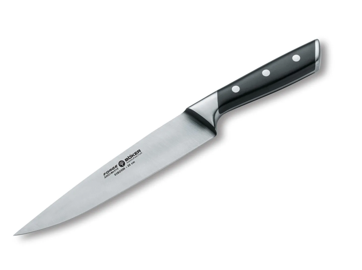 Couteau à découper forgé Boker lame 20cm