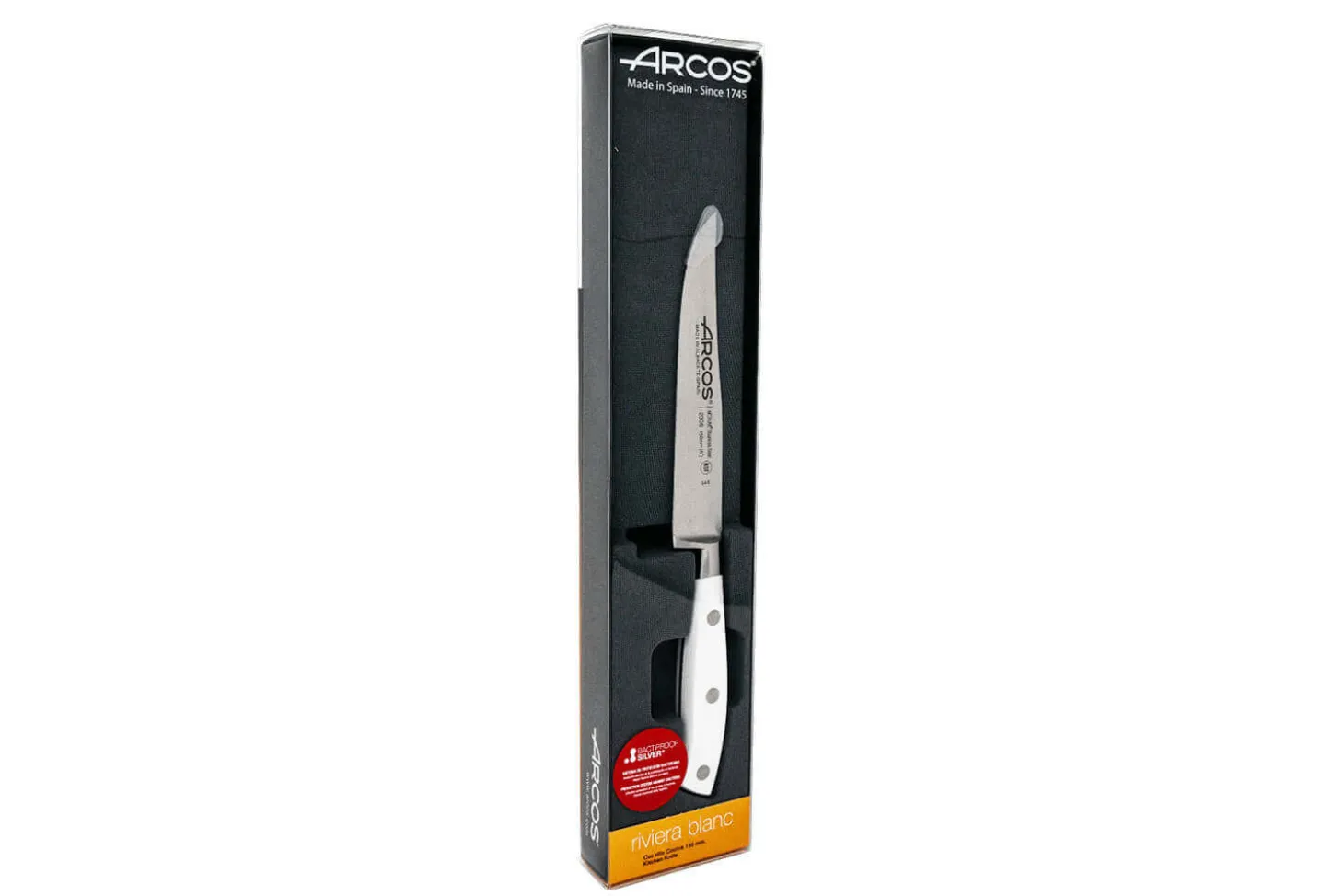 Couteau à découper forgé Riviera White Arcos lame 15cm