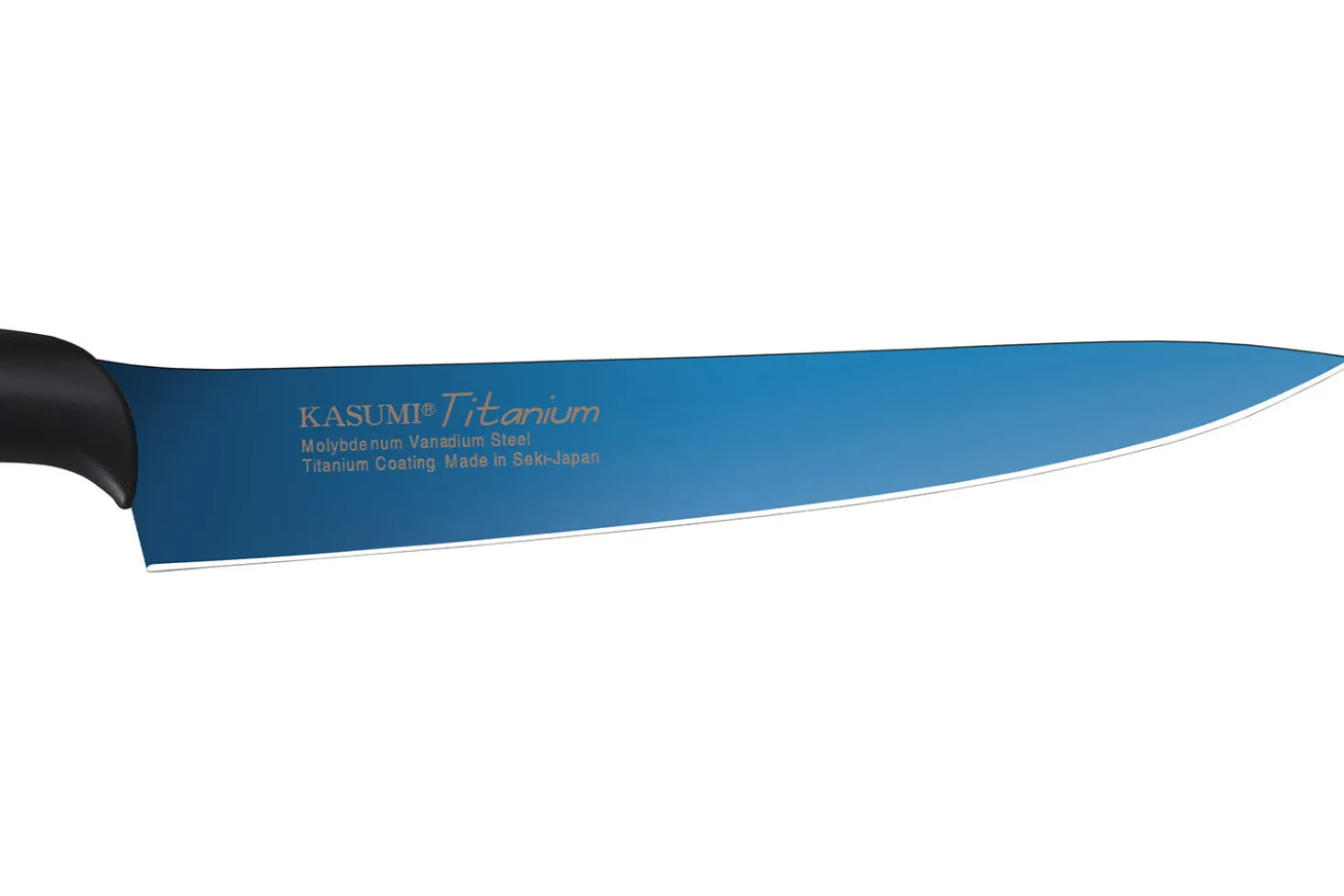 Couteau à découper Kasumi Titanium bleu lame 20cm