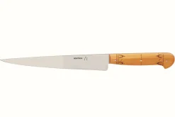 Couteau à découper manche buis Nontron lame 20cm