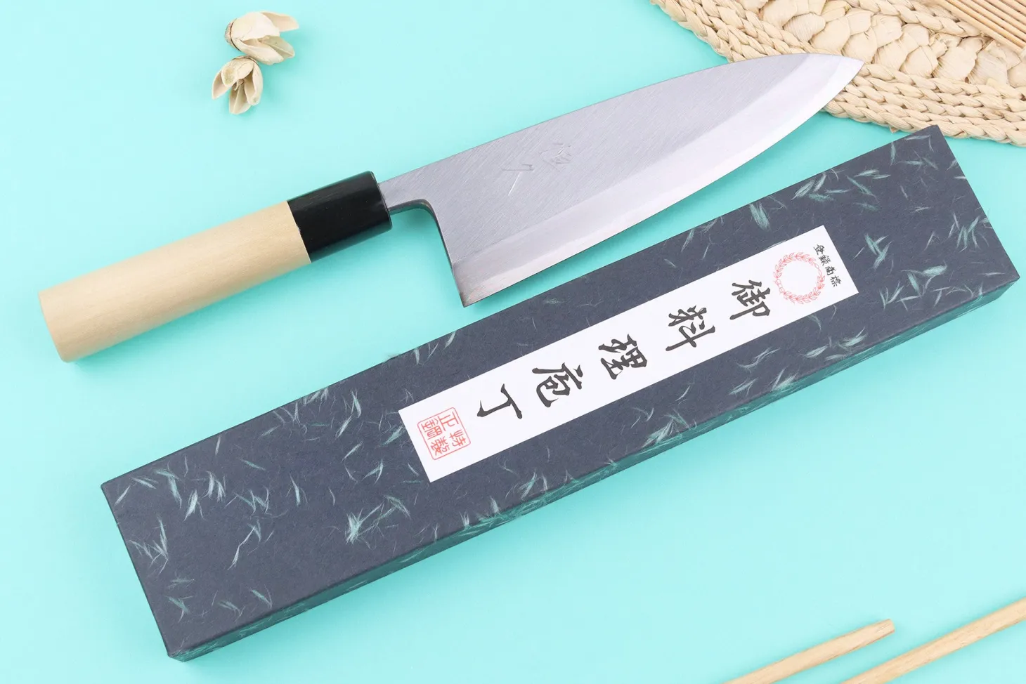 Couteau deba 18cm japonais artisanal Tsunehisa WS2