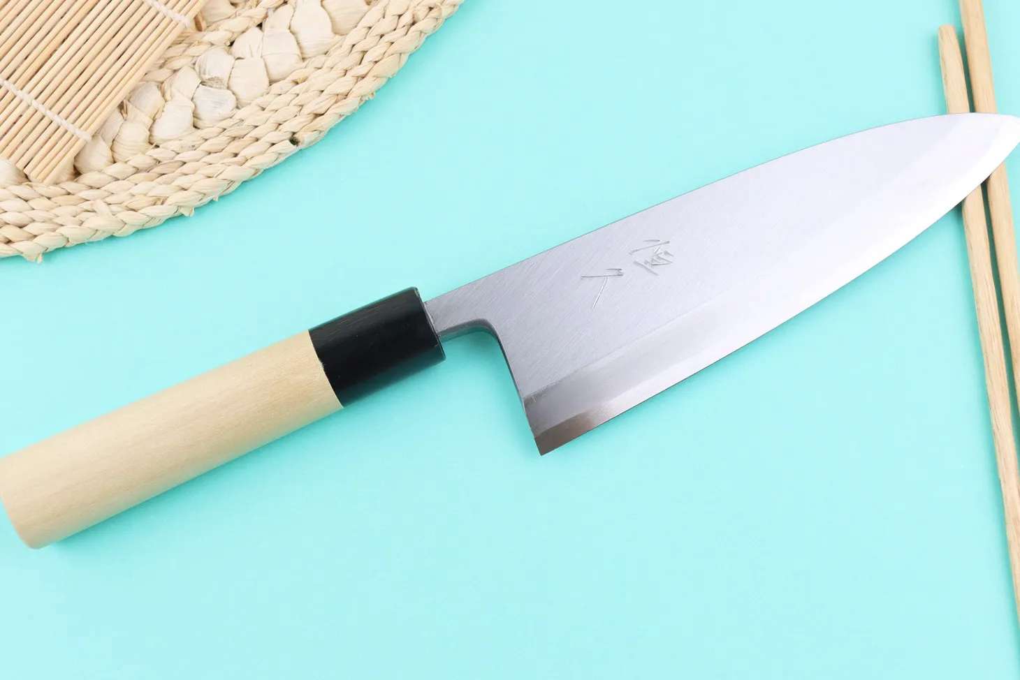 Couteau deba 18cm japonais artisanal Tsunehisa WS2