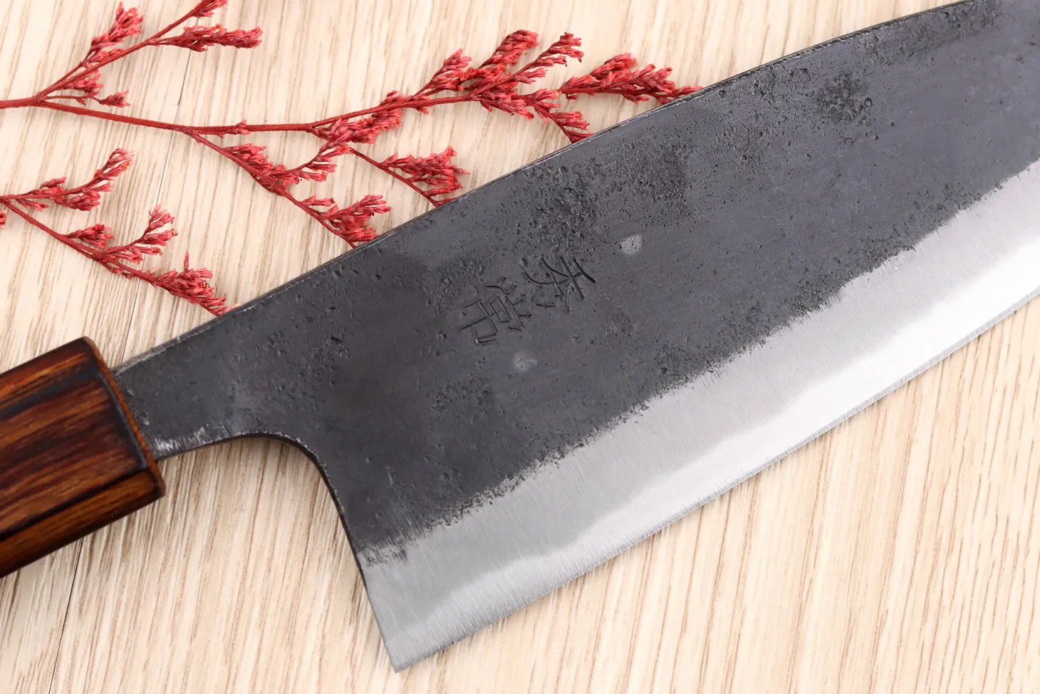 Couteau deba 15cm japonais artisanal Hidetsune BS2