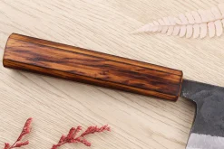 Couteau deba 18cm japonais artisanal Hidetsune BS2