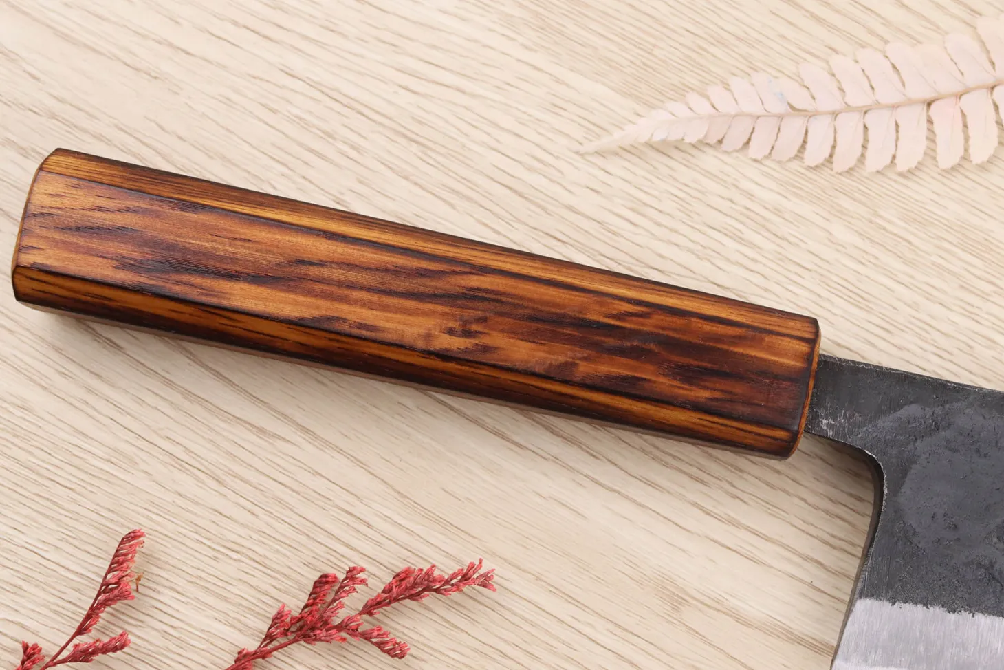 Couteau deba 18cm japonais artisanal Hidetsune BS2