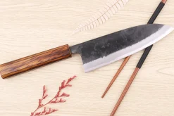 Couteau deba 18cm japonais artisanal Hidetsune BS2