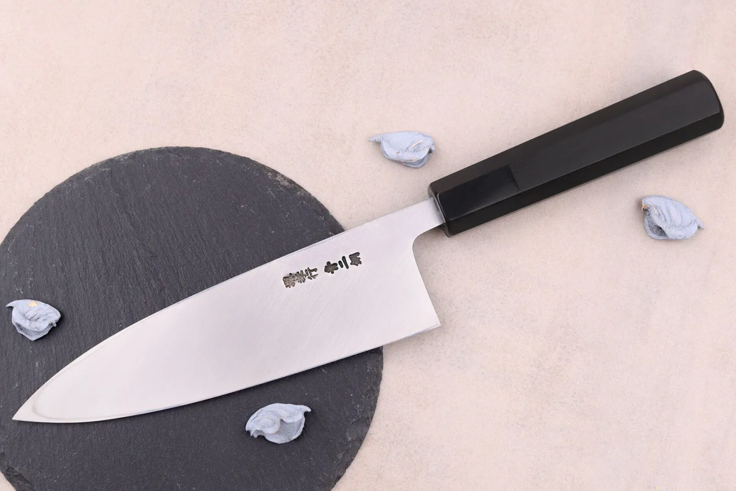 Couteau deba 18cm japonais artisanal Sakai Takayuki Aoniko