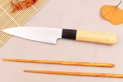 Couteau deba 12cm japonais Satake Cutlery Tsuchime en magnolia