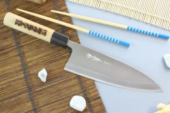 Couteau deba japonais artisanal Yoshihiro Jyosaku White 2 steel
