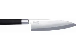 Couteau Deba japonais KAI Wasabi Black lame 21cm