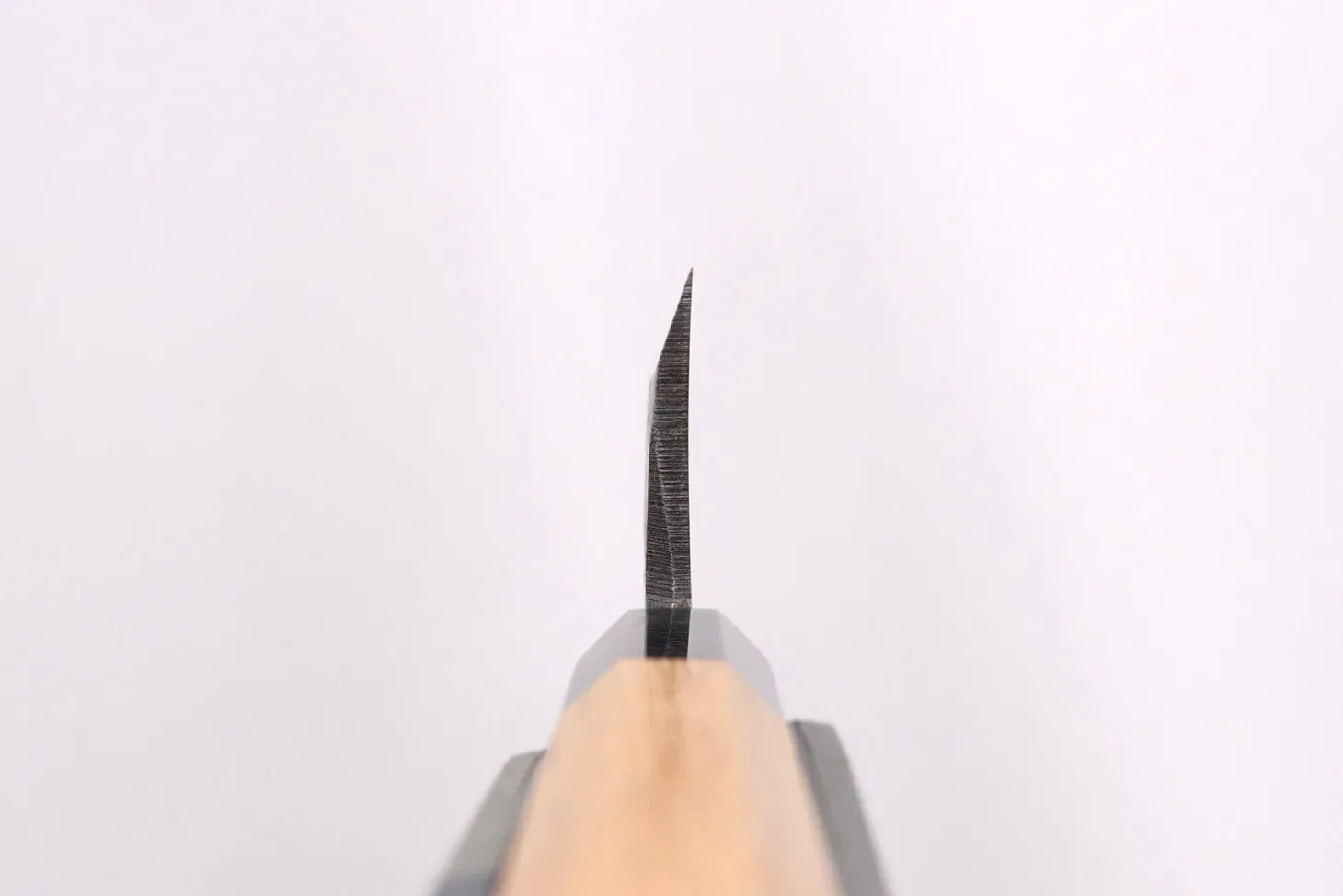 Couteau deba kiritsuke 15cm japonais artisanal Hatsukokoro Shirasagi manche en teck