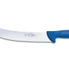 Couteau de boucher Dick Ergogrip forme américaine manche bleu