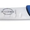 Couteau de boucher Dick Ergogrip lame alvéolée 26cm manche bleu