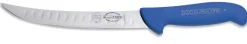 Couteau de boucher Dick Ergogrip lame alvéolée 26cm manche bleu