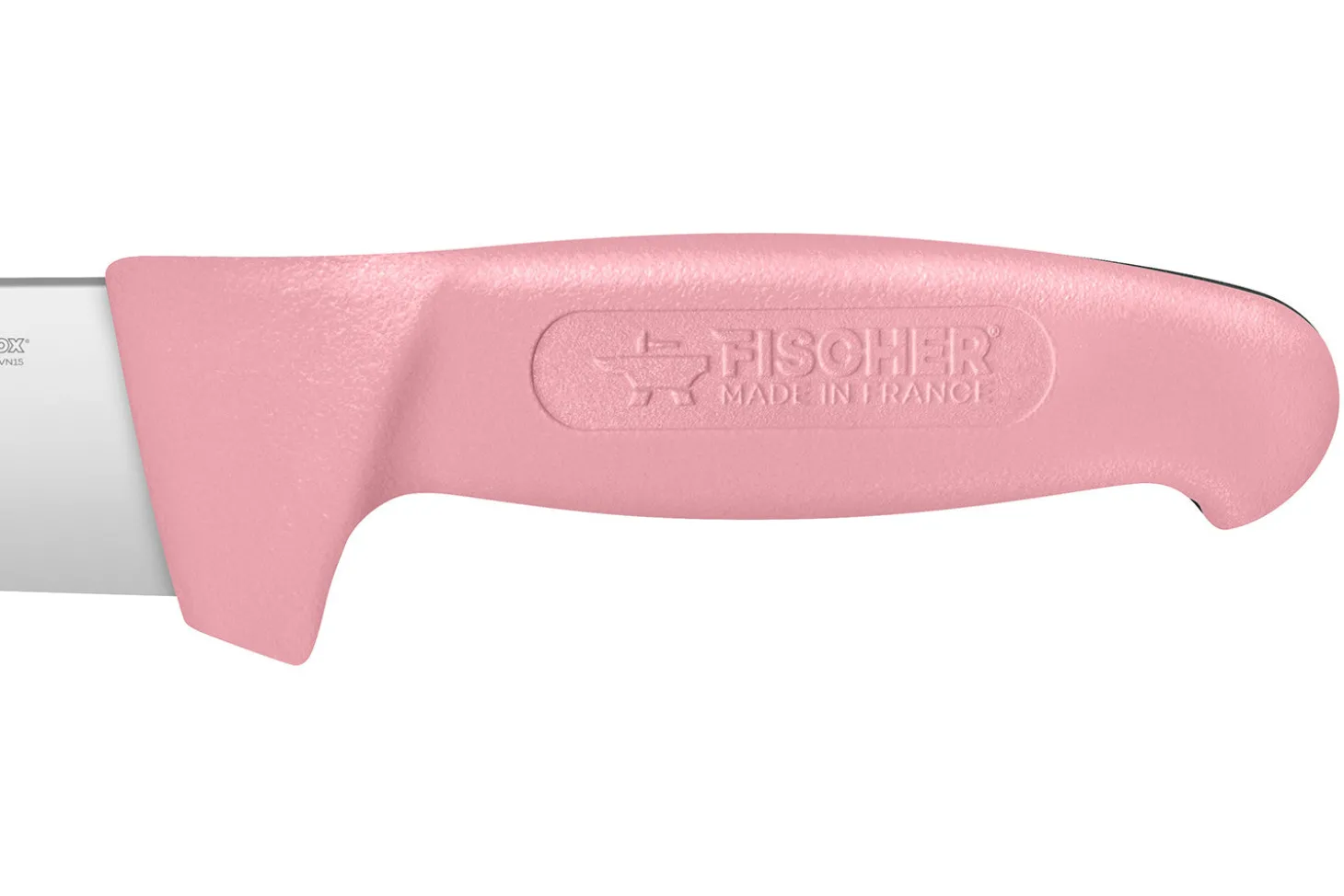 Couteau de boucher Fischer Creative Chef 23cm manche surmoulé rose