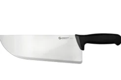 Couteau de boucher lourd professionnel Ambrogio Sanelli Supra noir 28cm