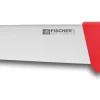 Couteau de boucher professionnel Fischer HACCP 25cm manche rouge