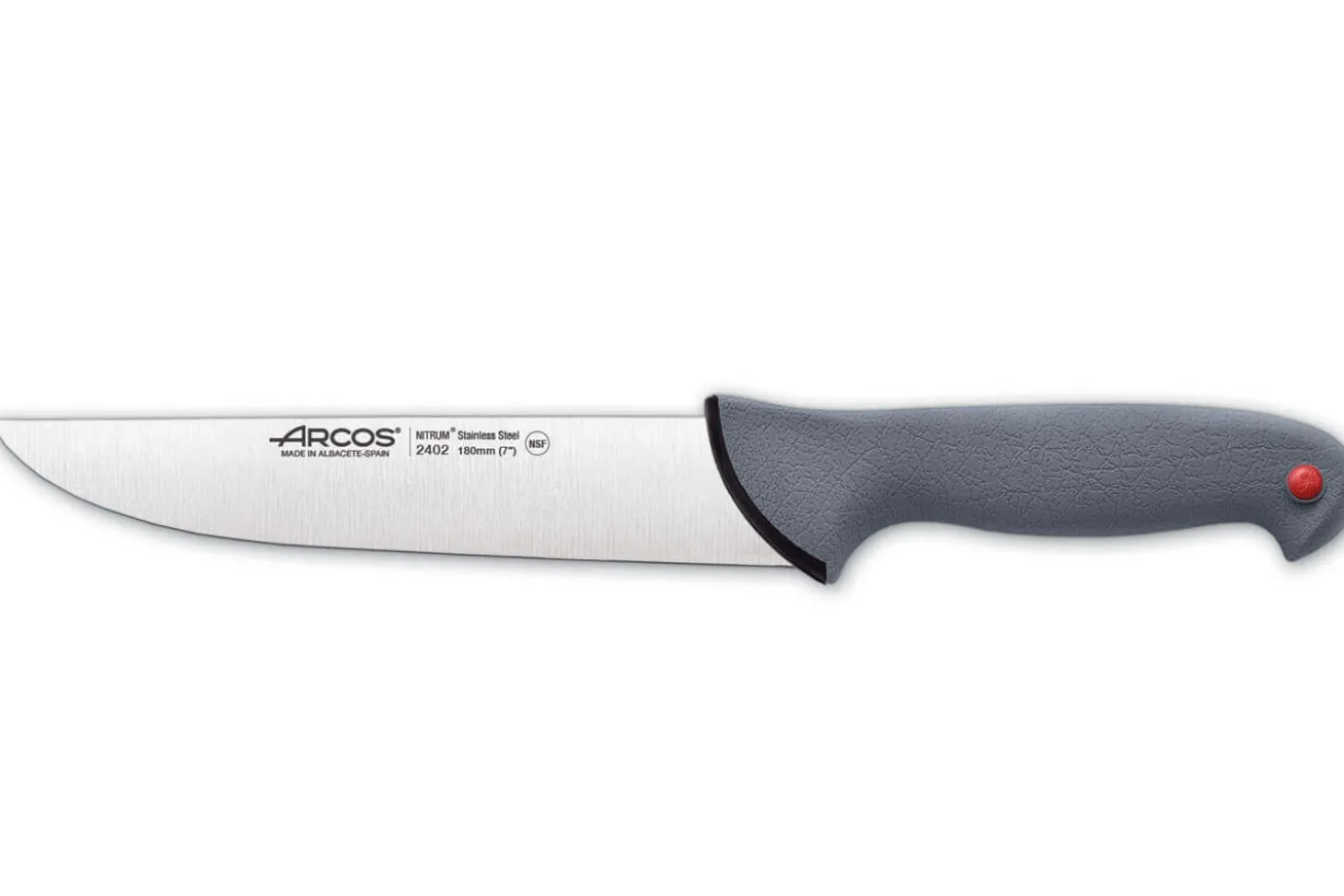 Couteau de boucher professionnel Arcos Colour Prof 240200 lame 18cm manche en PP