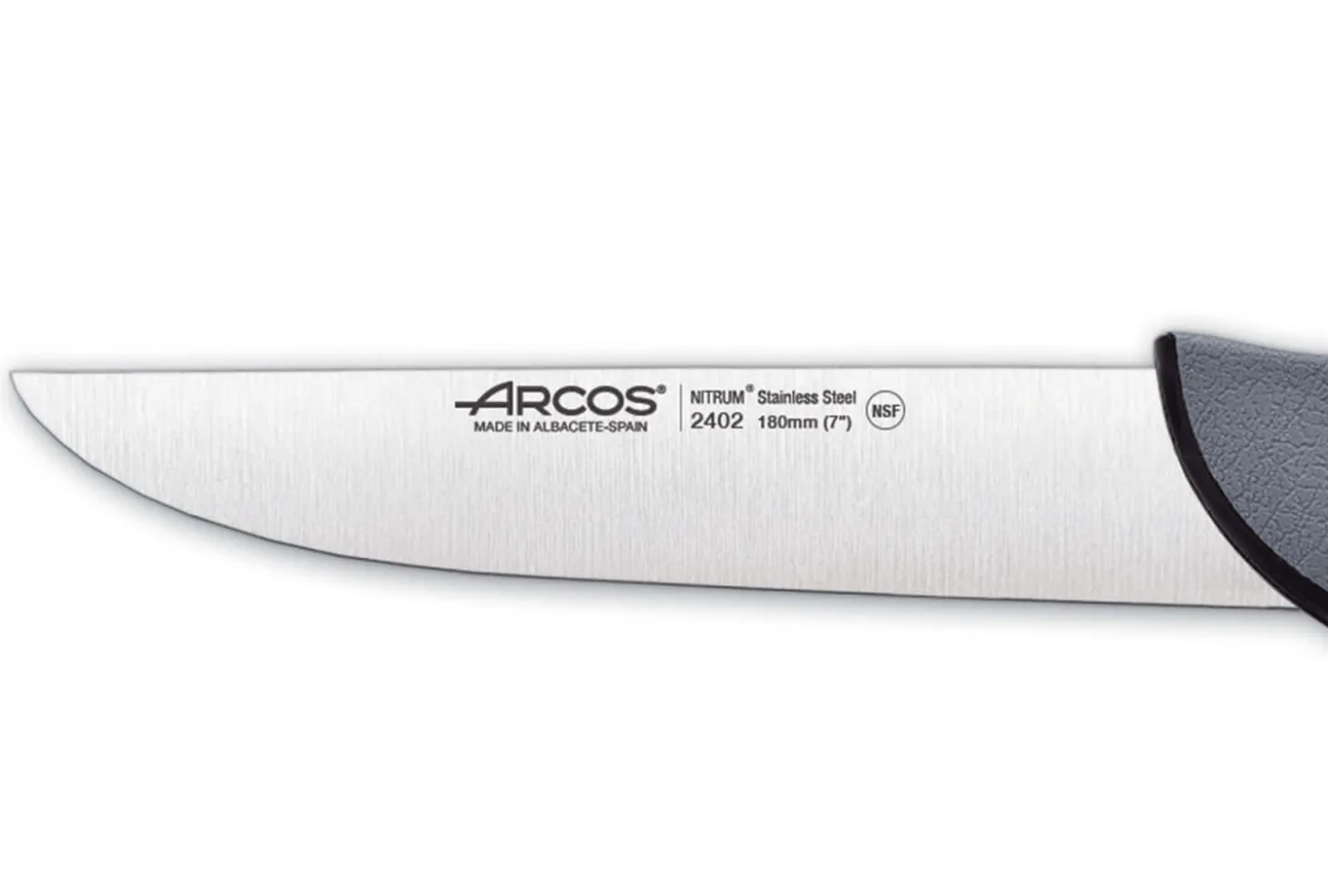 Couteau de boucher professionnel Arcos Colour Prof 240200 lame 18cm manche en PP