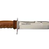 Couteau de chasse Wildsteer Kangal KAN0102 forgé lame tanto 17,5cm manche cuir + étui en cuir