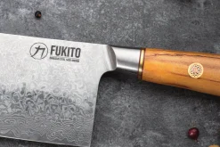 Couteau de chef chinois Fukito Olive Damas 14Cr 17cm