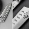 Couteau de chef chinois japonais Kai Seki Shoso alvéolé 16,5cm