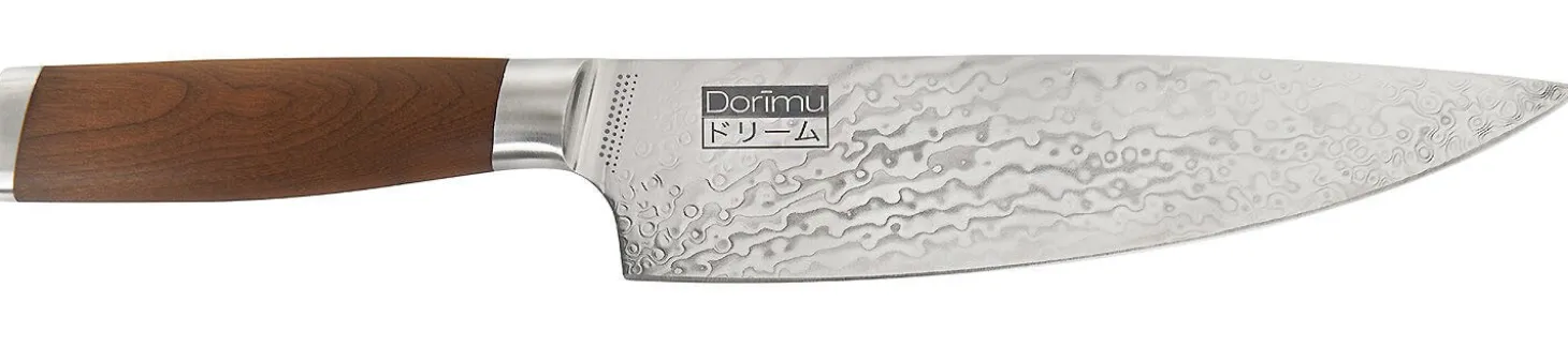 Couteau de chef Chroma Dorimu Pure Damascus 20cm acier japonais 64 couches